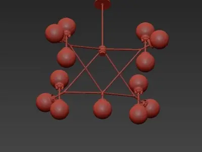 Flake Chandelier 3D model