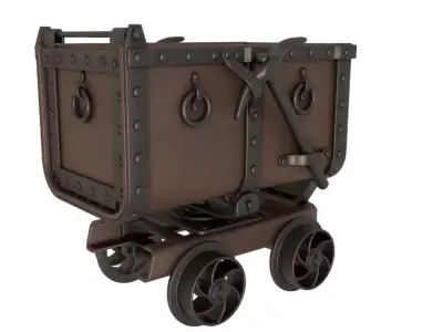 Mine Cart 3D model buy
