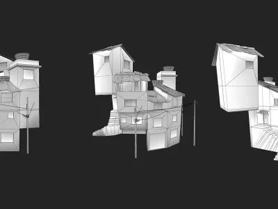 House 06 Low-poly 3D model