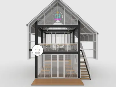 Cafe Modern 5 3D model