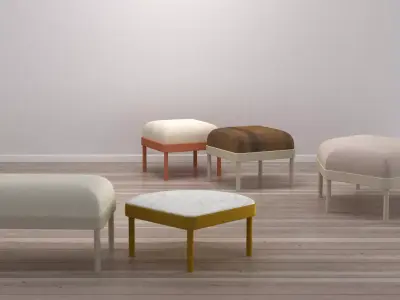 Mosaico coffee table blocks 3D model