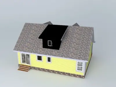 Colonial House Free 3D model