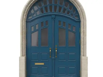 Entrance classic door 32 3D model