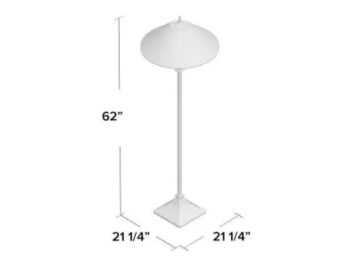 Finchamp Tiffany Floor Light Lamp 3D model