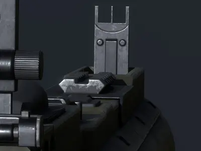 M72 LAW Light Anti Tank Weapon  Low-poly 3D model