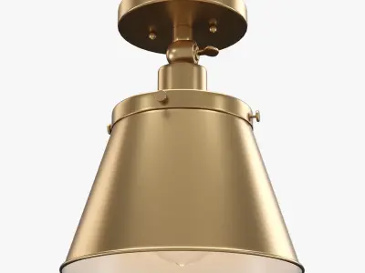 Hinton Flush Mount Pendant Ceiling Light Collection 3D Model Pack