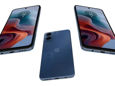 Motorola Moto G34 5G Light Blue 3D model