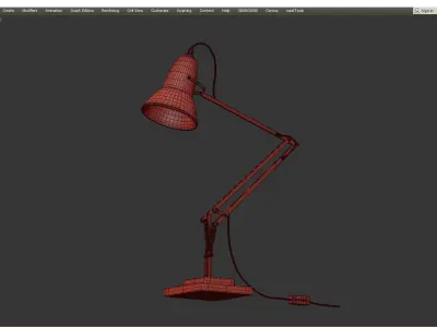 ANGLEPOISE ORIGINAL BRASS DESK LAMP Low-poly 3D model