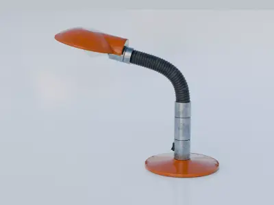 DESK LAMP FROM 1970s IN 7 COLORS Low-poly 3D model