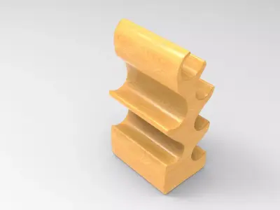 Kotor Bottle Wine Rack Low-poly 3D model