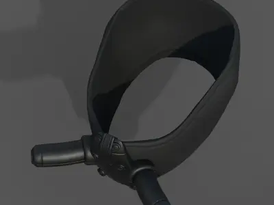 Gas mask respirator scifi futuristic helmet  Low-poly 3D model