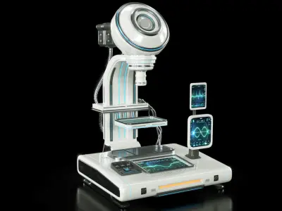 scifi medical equipment-modern laboratory  3D model