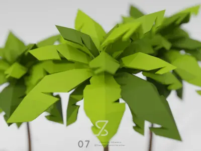 Palm Tree Free low-poly 3D model