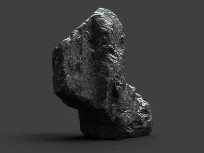 Snowy Rock 4-2 Low-poly 3D model