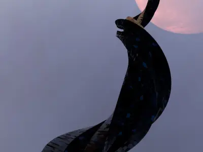 Sci Fi Tower 1 3D model