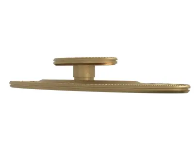 Old Gold Design Classic Handle Door 3D model