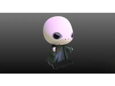 Harry Potter vs Lord Voldemort 3D Printed Figures 3D print model