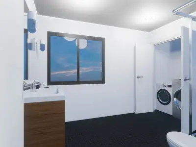 Simple Gable House 3D model