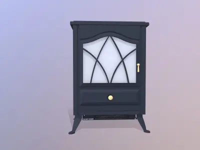 Electric Heater Fireplace 3D model