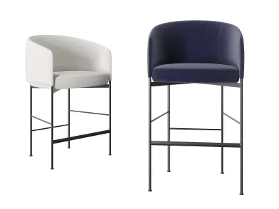 Bonnet Bar Chair 3D model