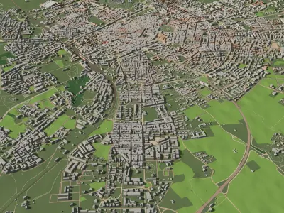 Lecce Italy - city and urban 3D model