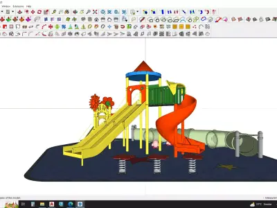 Kindergarden playground 3d model 3D model