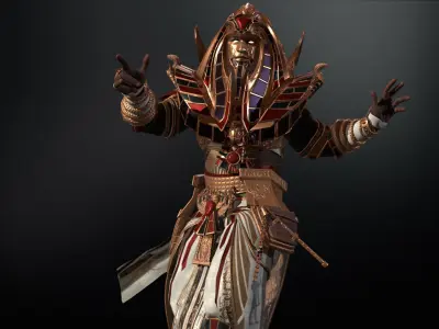 Pharaon Low-poly 3D model