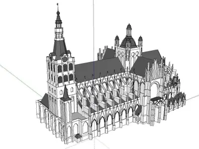Architecture-Religion-God-Culture-Temple-097 cathedral 3D model