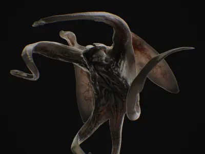 Alien Calvin from Life Low-poly 3D model