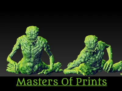 infected zombies vol 2 4 models 3D print model 3D print model