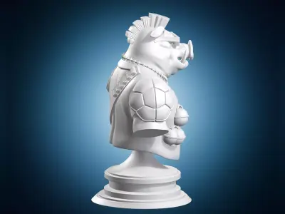 Teenage Mutant Ninja Turtles Bust 3D print model