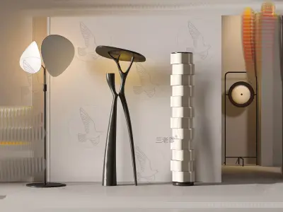 Modern chandelier combination 3D model download 3D model Free low-poly 3D model