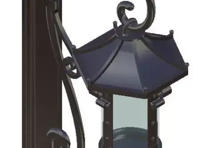 Suspended lantern 3D model