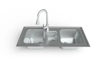 Kitchen Sink M10 Low-poly 3D model