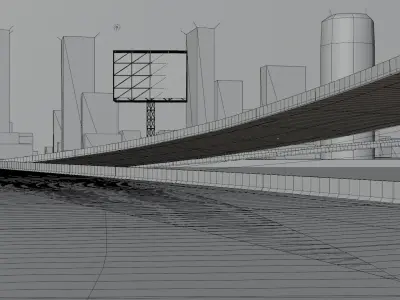 3d Cyberpunk scifi City Recife Environment  3D model