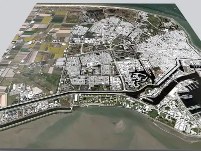 Cityscape Den Helder Netherlands 3D model