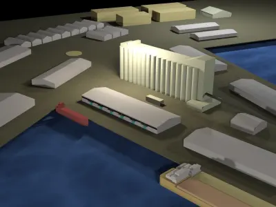 Beirut Port 3D model