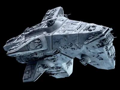 spaceship 3D model 21