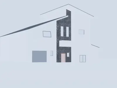 house with roof Free low-poly 3D model