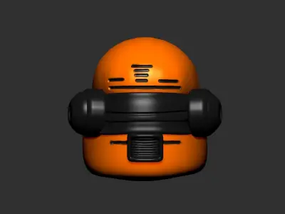 helmet high poly sculpt 3d printable ver 7 3D model 3D model 186
