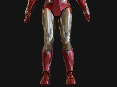 Iron man Mark 85  Low-poly 3D model