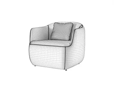 Como Side Chair 3D model