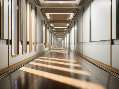 Modular Modern Interior Low-poly 3D model