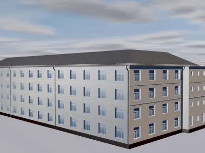 Dwelling house 3D model purchase
