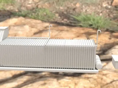 Furnished Underground Bunker No Materials Free 3D model