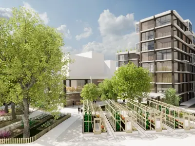 Apartment Building Revit Project 3D model