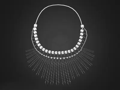 Tribal Necklace Low-poly 3D model