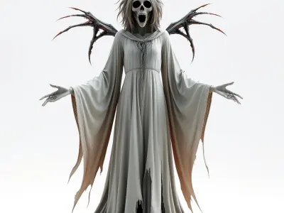 Wraith Specter Rigged and Animated D Model Low-poly 3D model