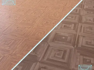 Parquet - Laminate - Wooden floor 2 in 1 Low-poly 3D model 139