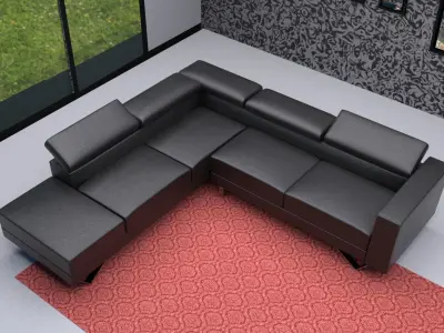 Living Room Sofa 3D model